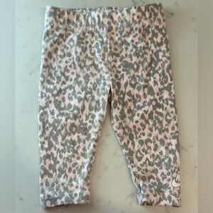 Nike Pink, Gray, White Leopard Baby Leggings 6 months